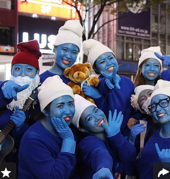 smurf group costume