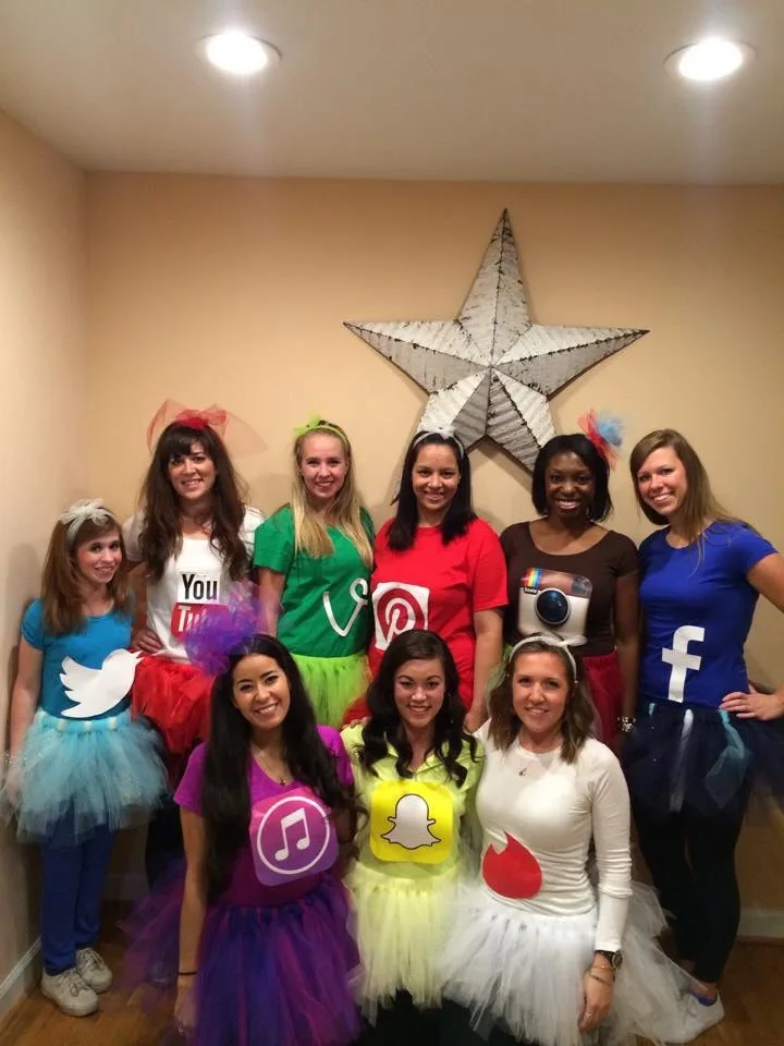 social Media Apps Group Costume