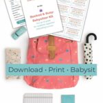 printable babysitting kit