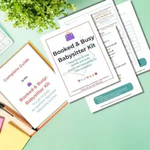 printable babysitting kit pages