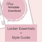 Locker Essentials + Style Guide | Free Printable Download