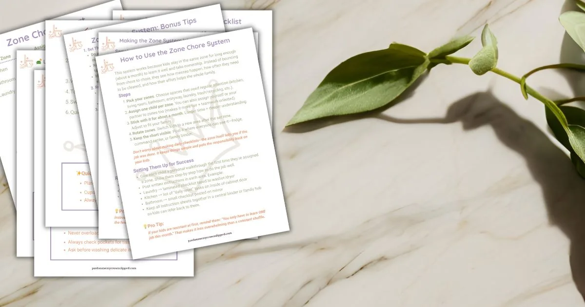 zone chore chart, chores for teens, chores for tweens, household job chart, chore system, teen responsibilities, printable chore chart, family organization, parenting printables