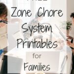 Free Zone Chore System Printables for Families chore charts chore plan chores for teens tween chores