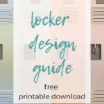 Locker design guide and essentials kit checklist free download printable back to school