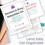 printable babysitting kit