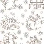 Kindle Inserts - Floral Coloring Pages Free