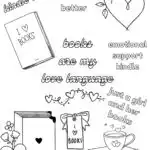 Kindle Inserts Coloring Pages Book Lovers