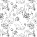 Kindle Inserts - Floral Coloring Pages Free