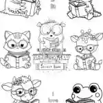 Kindle Inserts Coloring Pages Book Lovers