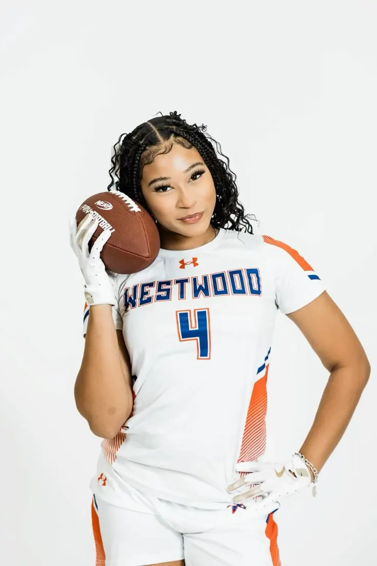 Flag Football Media Pose Idea