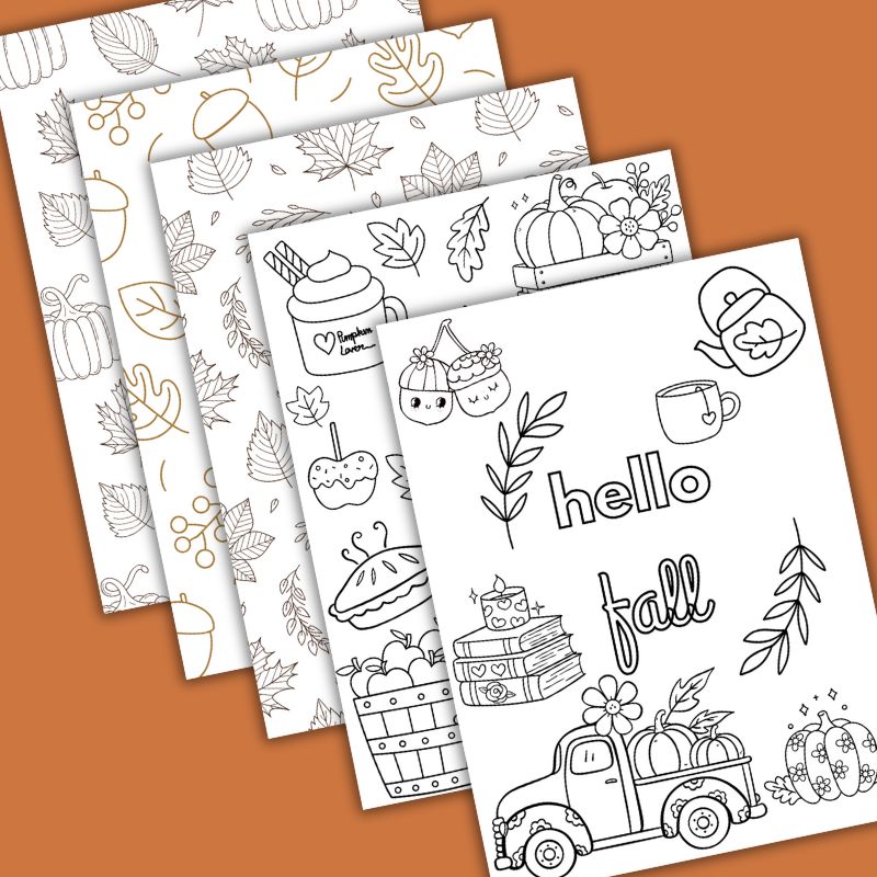 Kindle Inserts Coloring Pages Fall