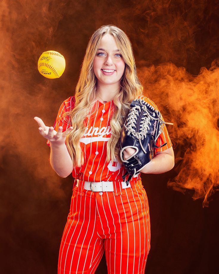 Softball media day pose ideas
