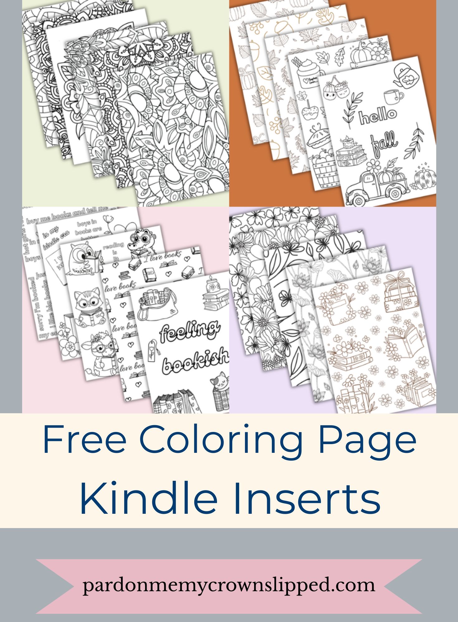 21 Free Printable Kindle Inserts: Fun DIY Coloring Sheets for Kindle