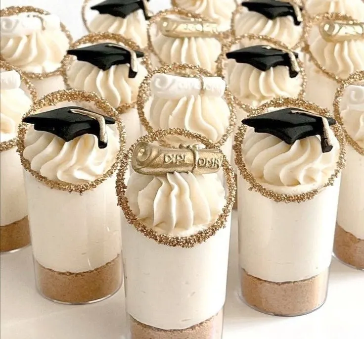 Graduation Cheese Cake Cups