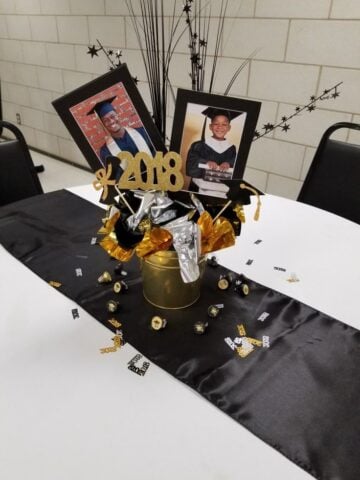 Graduation party ideas centerpiece