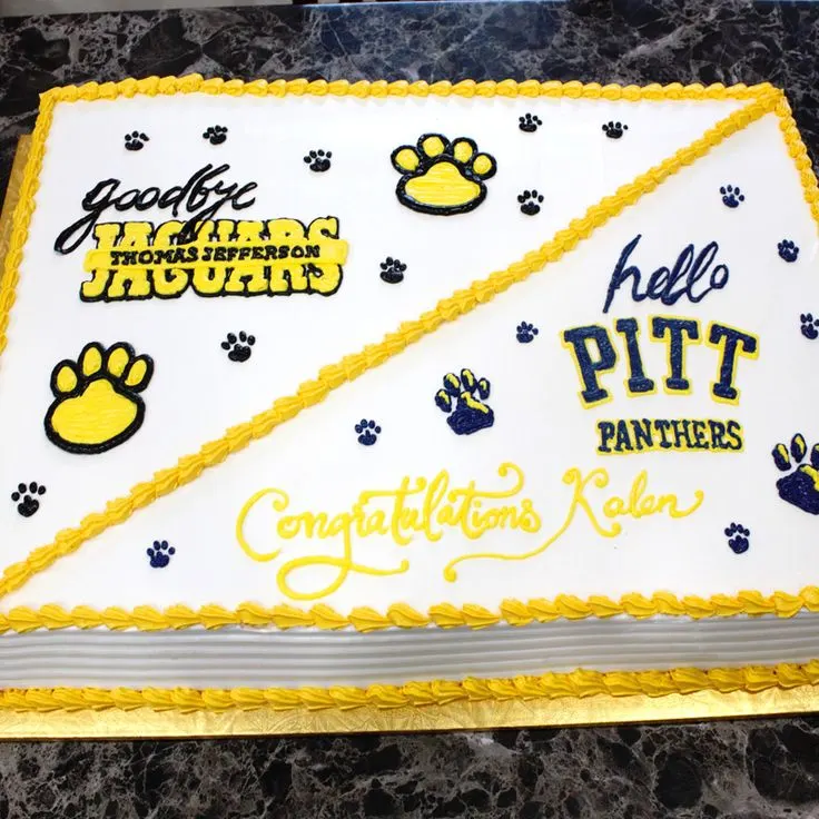 High school to college cake