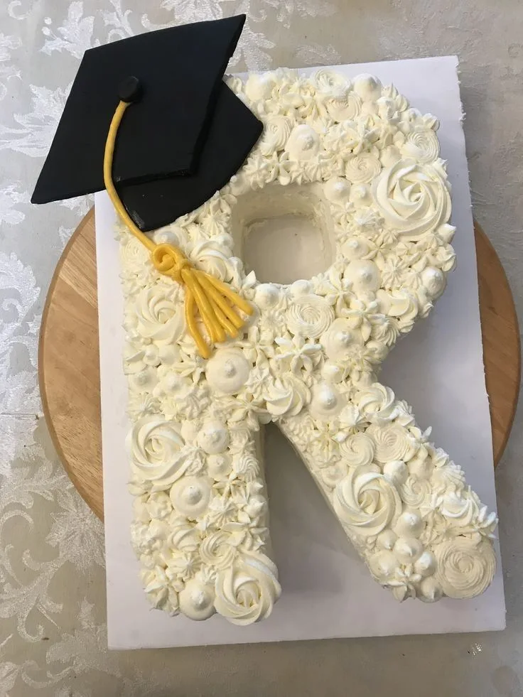 Initial Graduation Cake