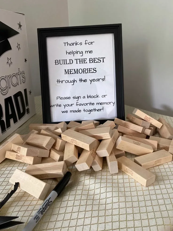Memory Jenga Graduation 