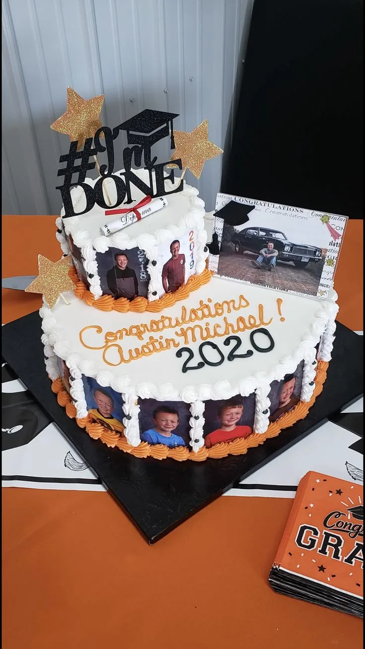 Photo Graduation Cake