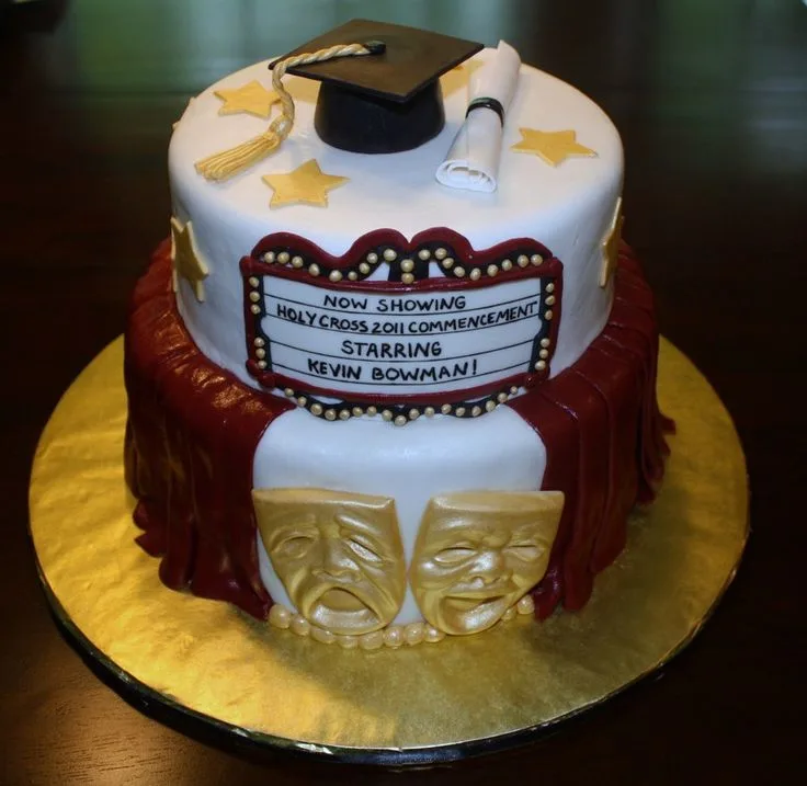 Theater Graduation Cake