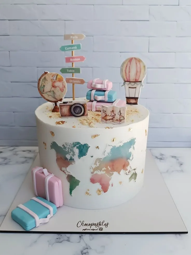 Graduation Travel Cake